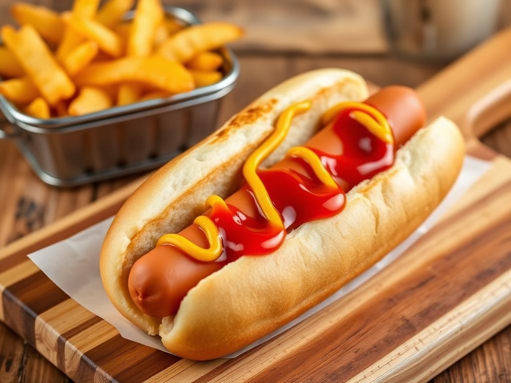 Large Hotdog and Chips
